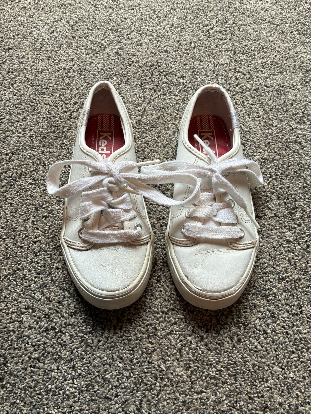 Keds Toddler Girl’s Classic White Sneakers, Size 11.5 M